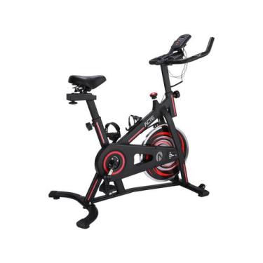 Imagem de Bike Spinning 6.0 Compacta E33 Preto e Vermelha - Acte Sports