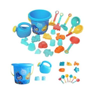 Imagem de Conjunto De Brinquedos De Praia Panda Para Crianças 20 Peças, Garrafa 