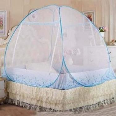 Imagem de Mosquiteiro Tipo Tenda Solteiro 120X190 - JH, Azul