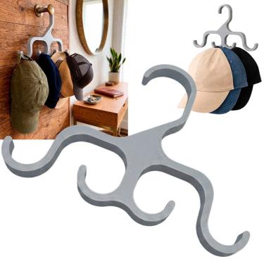 Imagem de Cabide Gancho Guarda Roupa Acessorio Arara Organizador Pendura Bolsa Casaco Bone Quarto...