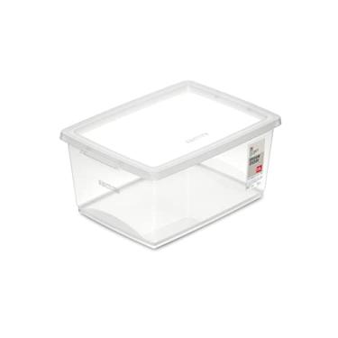 Imagem de Ordene - Caixa Organizadora Plástica de 7,5 Litros com Tampa, Cor Cristal, Linha My Closet