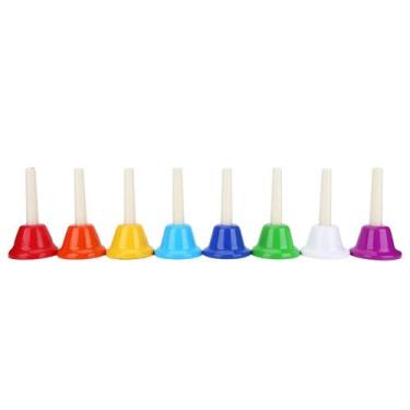 Imagem de Instrumento musical Hand Bell BESTLIFE de 9 notas em metal colorido