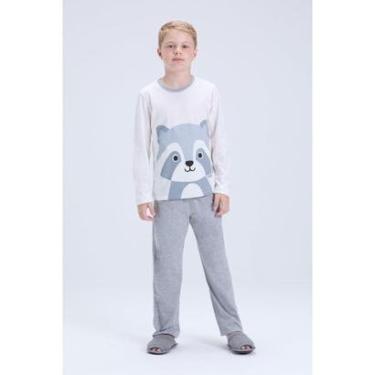 Imagem de Pijama Infantil Masculino de Inverno Guaxinim-Masculino