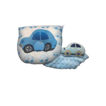 Imagem de Kit Travesseiro Modelador e Naninha Para Bebê  - Sonho Bom, Carro com 