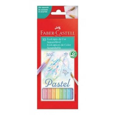 Imagem de Lapis de Cor Aquarelável 10 Cores em tons Pastel - Faber - FABER CASTE