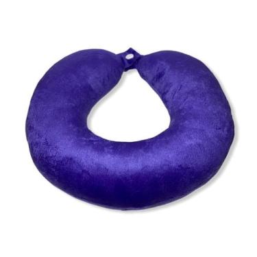 Imagem de Travesseiro Almofada De Pescoço E Apoio De Cabeça Para Viagens Roxo 30