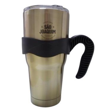 Imagem de Copo térmico inox parede dupla a vácuo 900 ml com alça removível - Cer