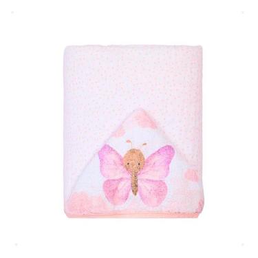 Imagem de Toalha de Banho Bordado Com Capuz Para Bebê Menina e Menino Soft Premi