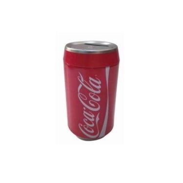 Imagem de Cofre para Moedas Coca-Cola 12cm Vermelho Can Urban - Coca Cola