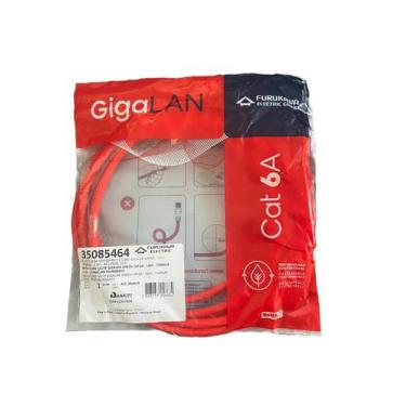 Imagem de Patch Cord Gigalan 2,50 Mts Cat6a Furukawa Vermelho Blindado - Furukaw