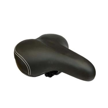 Imagem de Selim plus bicicleta bike 2 molas conforto preto 25 x 21 cm - ELLEVEN