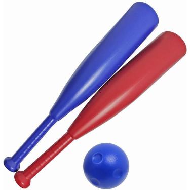 Imagem de Jogo de Baseball Plástico 3 Peças com Taco Bola e Suporte para Crianças Le Plastic