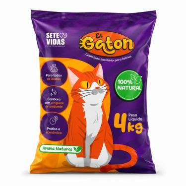 Imagem de Areia Higienica Gato Premium El Gaton 100% Natural Antiodor -, 1un