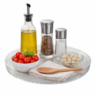 Imagem de Bandeja Redonda Detalhada Decorativa Multiuso Flexível 30cm - Wari