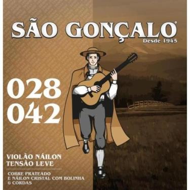 Imagem de Encordoamento Para Violão Nylon Leve com Bolinha São Gonçalo
