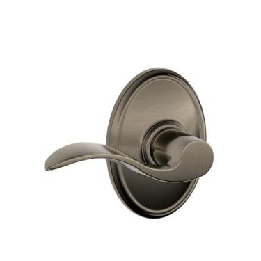 Imagem de SCHLAGE Lock Company Wakefield Trim com alavanca de salão e armário SCHLAGE, estanho antigo (F10 ACC 620 WKF)