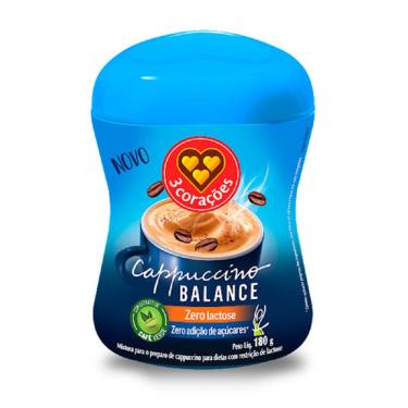 Imagem de Cappuccino Zero Lactose Balance 180g 1 UN 3 Corações