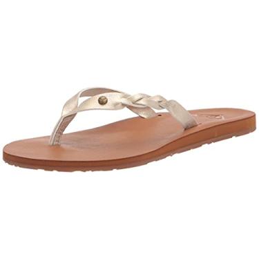 Imagem de Roxy Sandália feminina Liza, Champanhe, 9