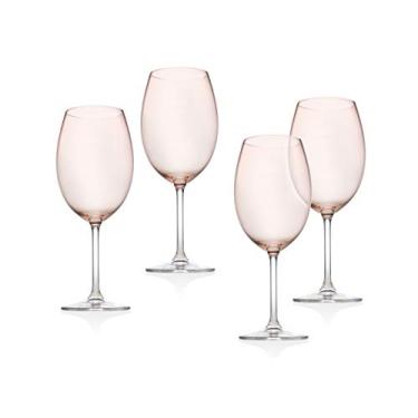 Imagem de Godinger Goblet Copo de vinho para bebidas – Meridian Blush, 340 g – Conjunto de 4