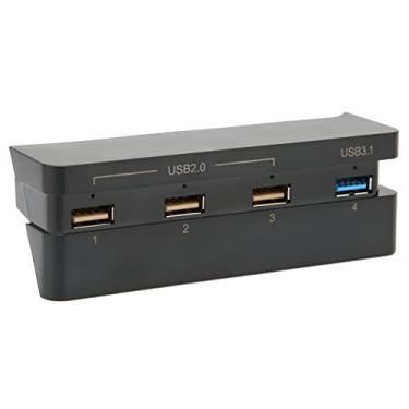 Imagem de Hub USB, Carregador de Extensão USB 3.1 2.0 USB de 4 Portas de Alta Velocidade para Console de Jogos PS4 Slim