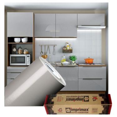 Imagem de Adesivo para envelopamento de móveis Cinza Claro 2m x 50cm