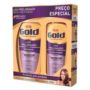 Imagem de Niely Gold Kit Liso Prolongado Shampoo + Condicionador