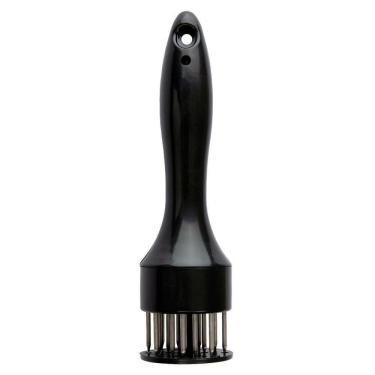 Imagem de Batedor Amaciador De Carne Bife Com Furador Manual Aço Inox