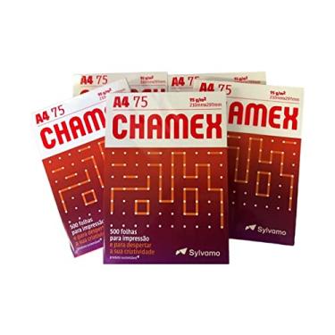 Imagem de Kit 5 resmas papel chamex A4 sulfite 75G - resma de 500 folhas