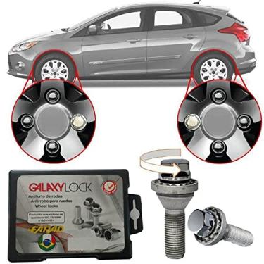 Imagem de Trava Antifurto Anti Roubo de Roda Parafuso Porca Farad Galaxylock Ford Focus Com Mais de 10.000 Segredos HA/M