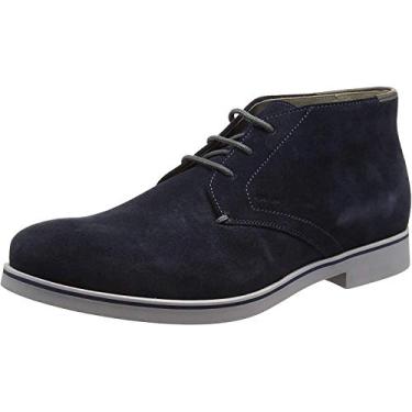 Imagem de Geox Sapato Oxford masculino com cadarço, Blau Navyc4002, 7 UK