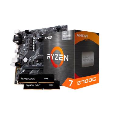 Imagem de Kit Upgrade Amd Ryzen 7 5700G, Placa Mãe A520m-E Prime Asus, 16Gb Ddr4, Neologic - Nli84113