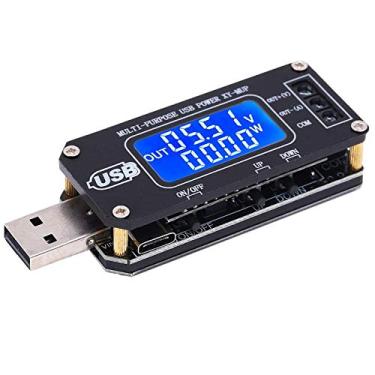 Imagem de PEMENOL DC-DC USB Step Up/Down Módulo de fonte de alimentação 3,5 V-12 V para 1,0 V-24 V ajustável Boost Buck conversor de tensão placa regulador de tensão, monitor digital, amperímetro, tempo de potência, testador de capacidade da bateria