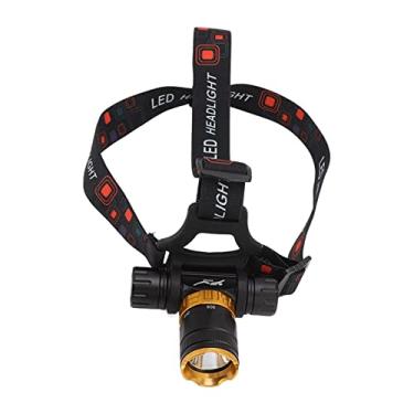 Imagem de Luz de mergulho, 5000LM Super Brilhante IPX8 Impermeável 5 Modos Rotação de 180 Graus Proteção de Bateria Baixa Lanterna de Pesca Faixa de Cabeça Ajustável Interruptor Magnético Anodização Rígida Liga de Alumínio Farol de Mergulho