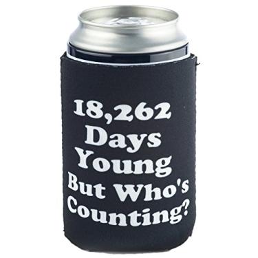 Imagem de Canecas de Neoprene Desmontáveis de Aniversário Funny Guy – Cooler de Bebidas para Latas e Garrafas, 50th B-Day Can, One Size, 1