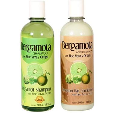 Imagem de Conjunto de xampu e condicionador de bergamota 500ml, shampoo y Acondicionador de Bergamota