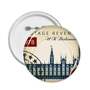 Imagem de Alfinetes do Parlamento de Londres Inglaterra Reino Unido Emblema de Botão Decoração Acessório 5 peças