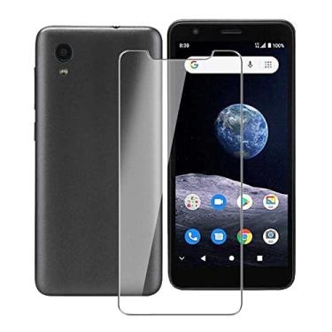 Imagem de Película protetora de tela HGJTF para ZTE Blade A3 Plus (5,00 polegadas), [1 unidade] altamente transparente [dureza 9H] [antiarranhões] [sem bolhas] película protetora de tela de vidro temperado para ZTE Blade A3 Plus