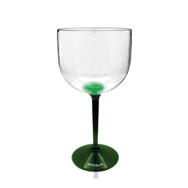 Imagem de Kit 6 Taças Gin Bicolor Verde de Acrílico