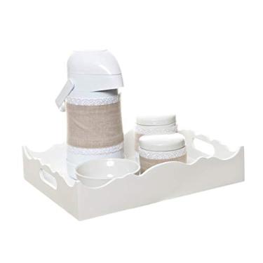 Imagem de Potinho de Mel Kit Higiene Com Porcelanas E Capa Ondulado Quarto Bebê Menina Menino Beg