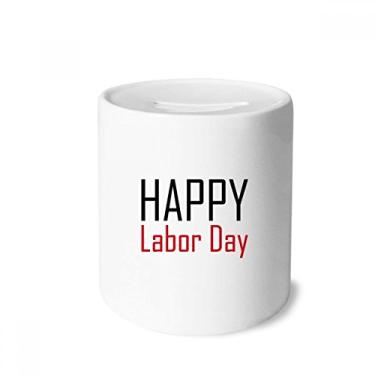 Imagem de DIYthinker Celebrate Labor Day Blessing Festival caixa de dinheiro caixa de cerâmica porta-moedas presente de cofrinho