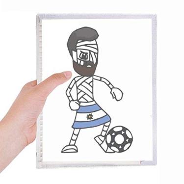 Imagem de Caderno esportivo Argentina Mummy Football com folhas soltas e diário recarregável