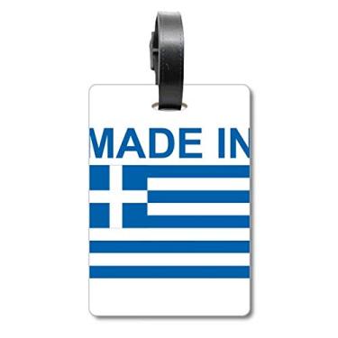 Imagem de Made in Greece Country Love Mala de Bagagem Etiqueta Etiqueta de Bagagem Etiqueta de Scutcheon