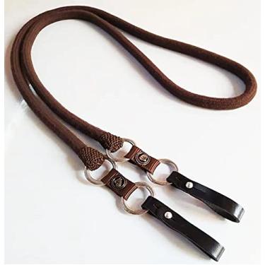 Imagem de Rédea Lã Lisa Especial 4 Argolas Aplique Cavalinho Cavalo (Marrom)