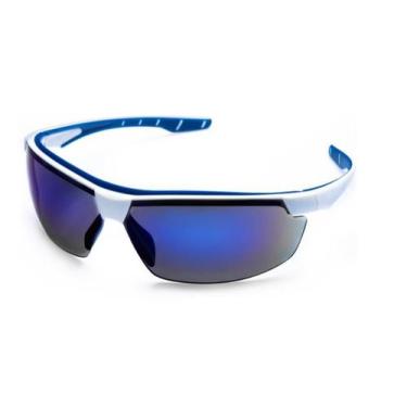 Imagem de Óculos Sol Ciclismo Bike Uv 400 Espelhado Azul - Steelflex