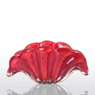Imagem de Cachepot Decoração Siena em Murano Vermelho Intenso