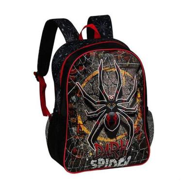 Imagem de Mochila Infantil Escolar Aranha Dark Spider Costas 40Cm 20L