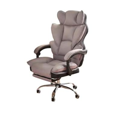 Imagem de WAOCEO Cadeira de escritório para casa cadeira de computador cadeira de lazer cadeira de escritório de luxo cadeira de escritório de negócios com apoio para os pés cadeiras de mesa