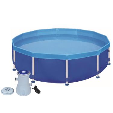 Imagem de Kit Piscina Circular 4500 Litros Estruturada + Filtro Bomba 2200 L/h - Mor - 110v
