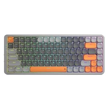 Imagem de Redragon TL84: o teclado mecânico sem fio RGB que atende a todas as suas necessidades (TL84 Blue Switch, Light Gray Orange, RGB, Hot-Swap, [Wired])