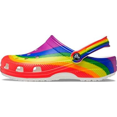 Imagem de CROCS Classic Rainbow Dye Clog - Rainbow - M8W10 , 208106-93R-M8W10, Unisex Adult , Rainbow , M8W10